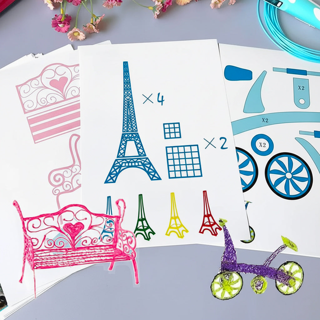 Cuaderno De Dibujo Bolígrafo 3D Niños