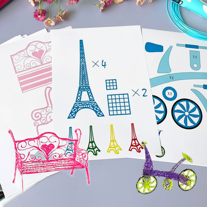 Cuaderno De Dibujo Bolígrafo 3D Niños